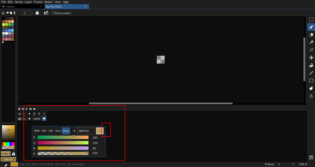 aseprite dark theme