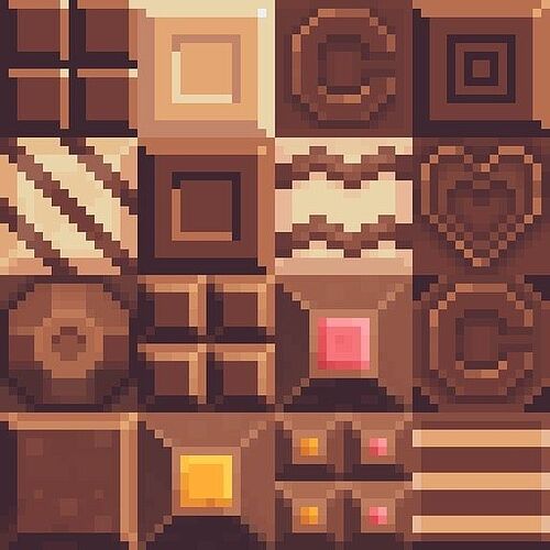 Chocolate Pixel Template