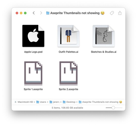 25_0101 080957 Finder Aseprite Thumbnails not showing