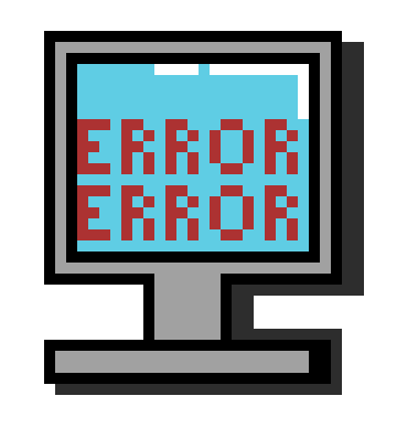 pixel art computer error