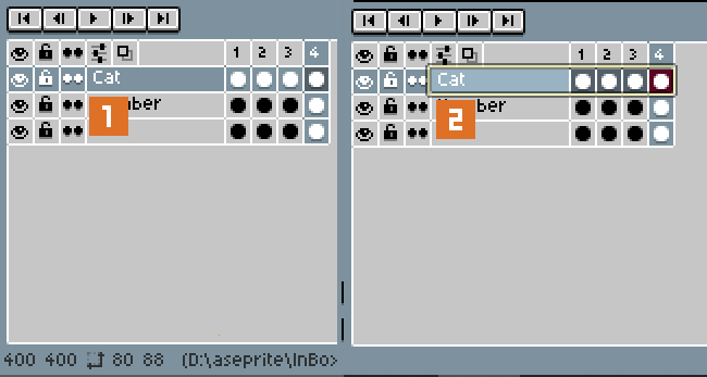 aseprite hotkeys